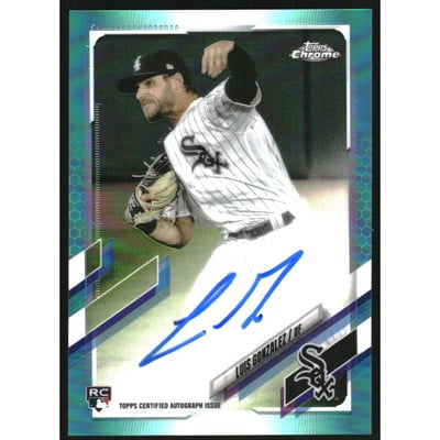 2021 Topps Chrome Rookie Autographs Aqua Refractors #RALGO Luis Gonzalez