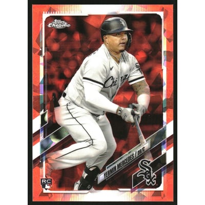 2021 Topps Chrome Update Sapphire Orange Refractors #US10 Yermin Mercedes