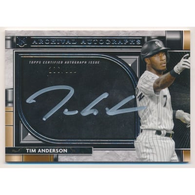2021 Topps Museum Collection Archival Autographs #AATA Tim Anderson/300