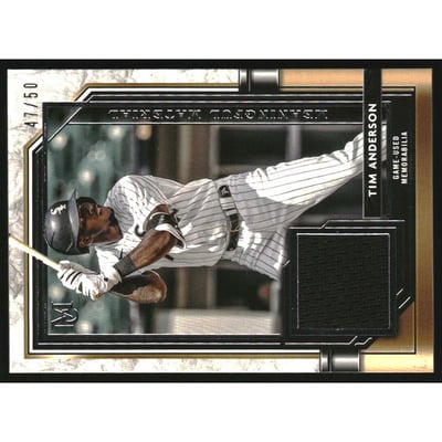 2021 Topps Museum Collection Meaningful Material Relics #MMRTA Tim Anderson