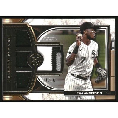 2021 Topps Museum Collection Primary Pieces Quad Relics Gold #SPQRTA Tim Anderson