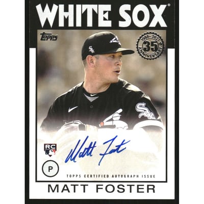 2021 Topps Update '86 Topps Autographs #86AMF Matt Foster