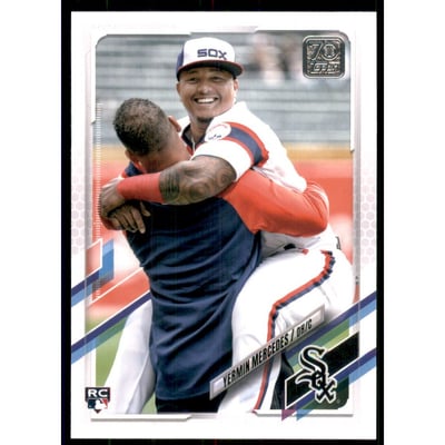 2021 Topps Update Photo Variations #US10A Yermin Mercedes/w/teammate