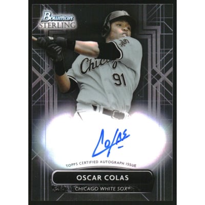 2022 Bowman Sterling Prospect Autographs #PAOC Oscar Colas