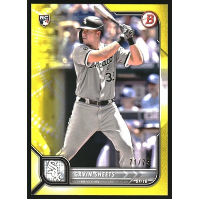 2022 Bowman Yellow #60 Gavin Sheets