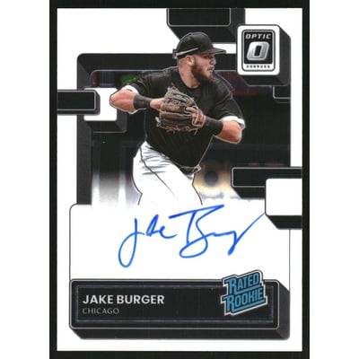 2022 Donruss Optic Rated Rookies Signatures #7 Jake Burger