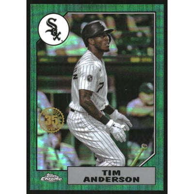 2022 Topps Chrome '87 Topps Green Refractors #87BC14 Tim Anderson