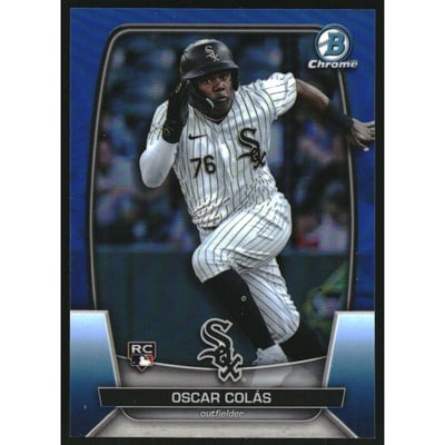 2023 Bowman Chrome Blue Refractors #20 Oscar Colas