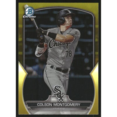 2023 Bowman Chrome Draft Yellow Refractors #BDC191 Colson Montgomery