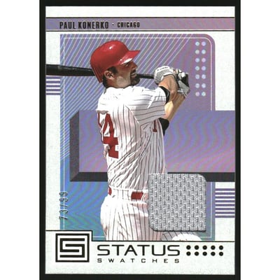 2023 Panini Chronicles Status Swatches Gold #18 Paul Konerko