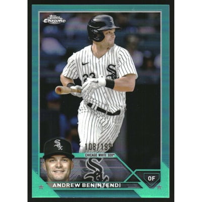 2023 Topps Chrome Aqua Refractors #180 Andrew Benintendi