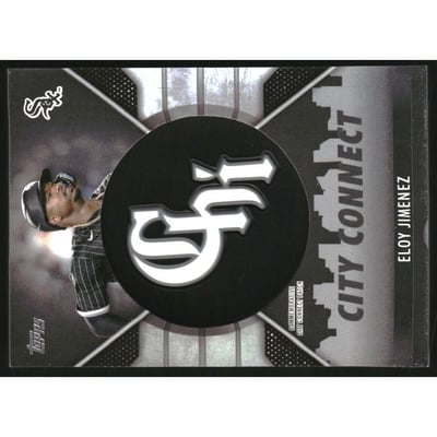 2023 Topps City Connect Commemorative Patch Black #CCEJ Eloy Jimenez