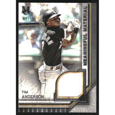 2023 Topps Museum Collection Meaningful Material Relics #MMRTAN Tim Anderson