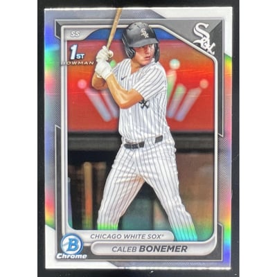 2024 Bowman Draft Chrome Refractor #BDC-31 Caleb Bonemer RC
