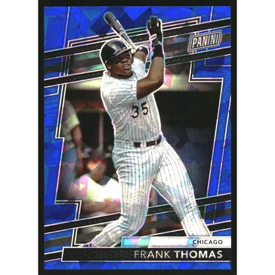 2024 Panini National Convention VIP Gold Packs Blue Sparkle #56 Frank Thomas
