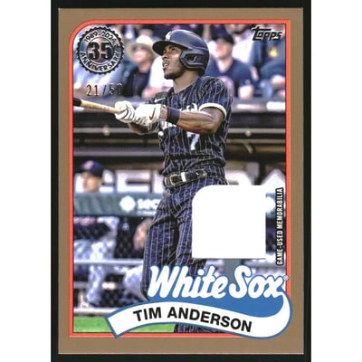 2024 Topps '89 Topps Relics Gold #89R2TA Tim Anderson S2