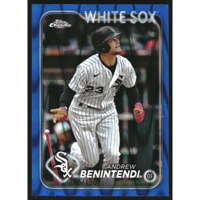 2024 Topps Chrome Blue RayWave Refractors #33 Andrew Benintendi