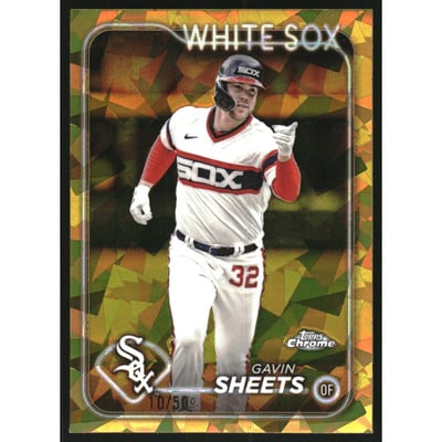 2024 Topps Chrome Sapphire Gold Refractors #629 Gavin Sheets