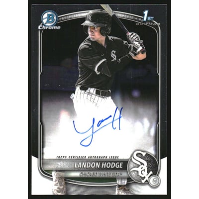 2025 Bowman Chrome Draft Autographs #CPALHO Landon Hodge