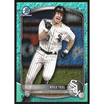2025 Bowman Chrome Prospects Aqua Shimmer Refractors #BCP118 Kyle Teel