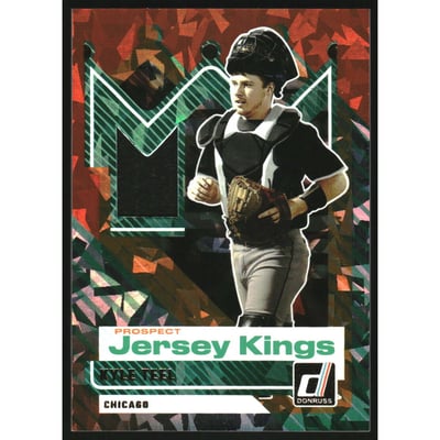 2025 Donruss Prospect Jersey Kings Orange Ice #25 Kyle Teel