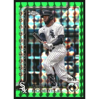 2025 Topps Chrome Green Geometric Refractors #177 Luis Robert Jr.