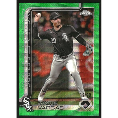 2025 Topps Chrome Green Wave Refractors #51 Miguel Vargas