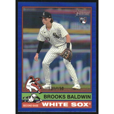 2025 Topps Heritage Chrome Blue Refractors #234 Brooks Baldwin