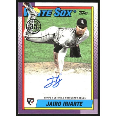 2025 Topps Update '90 Topps Autographs #90B2JI Jairo Iriarte