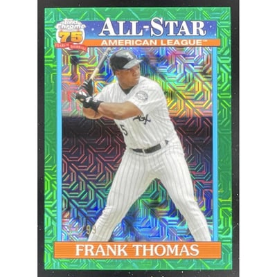 2026 Topps 1991 Chrome All-Star Silver Pack Green Mojo #91ASC11 Frank Thomas /99