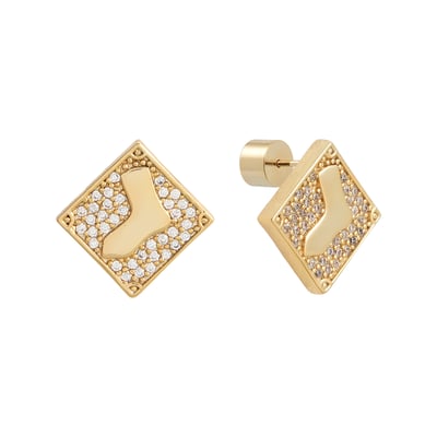 Chicago White Sox by Jill Martin Glam Day Post Back Earrings
