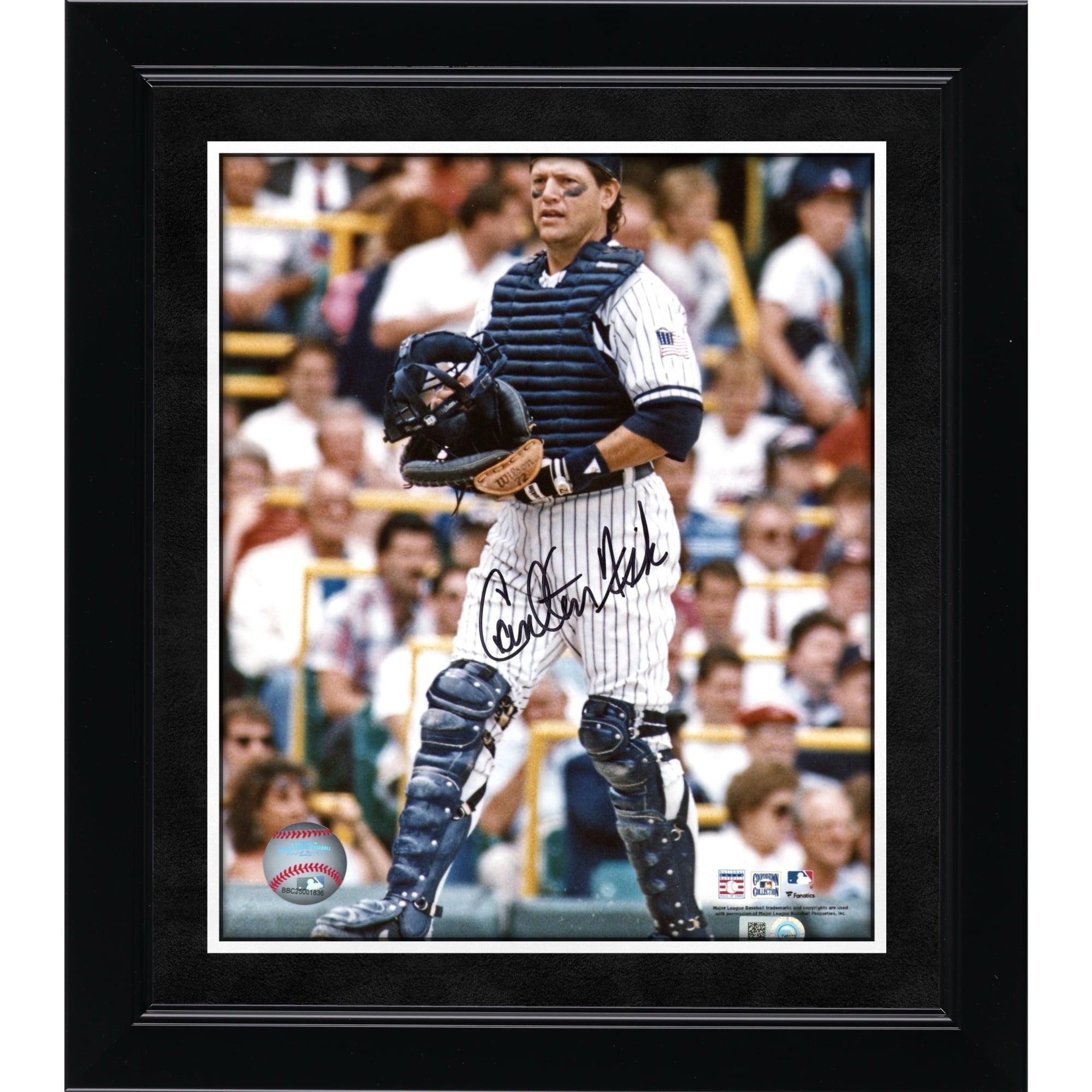 Carlton Fisk Chicago White Sox Autographed 8" x 10" Catchers Gear Photograph