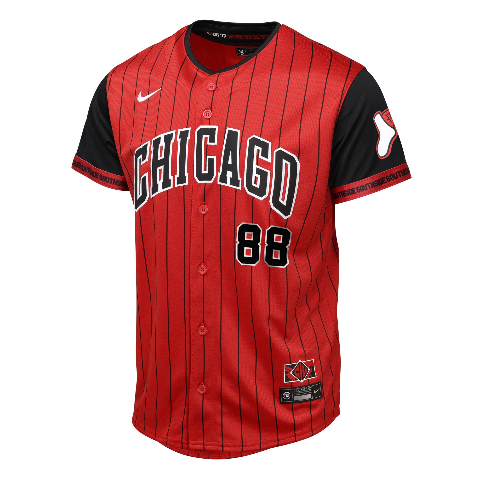 red nike baseball jersey