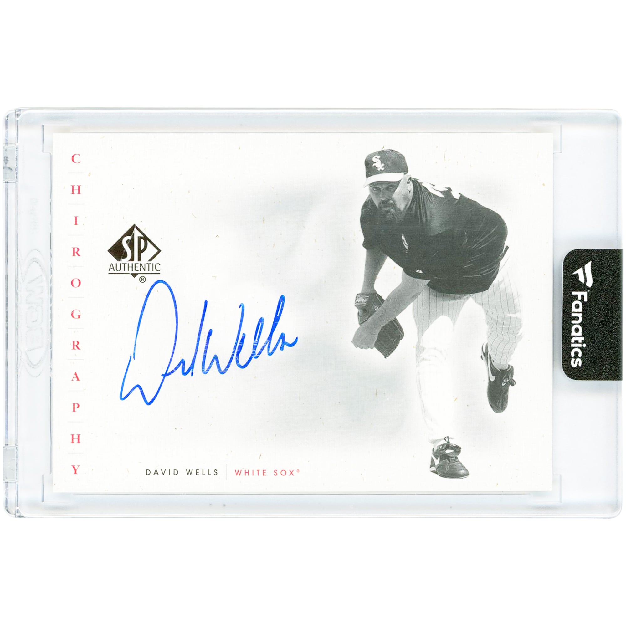 Carte autographiée par David Wells (Chicago White Sox) de 2001, Upper Deck SP Authentic Chirography #DW