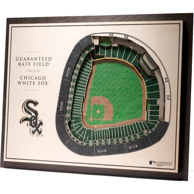 Chicago White Sox Fanpoint 17'' x 13'' 5-Layer 3D StadiumView Wall Art