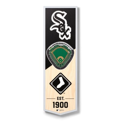 Chicago White Sox Fanpoint 6'' x 19'' 3D StadiumView Banner