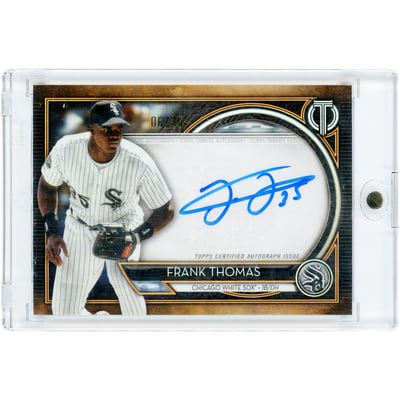 Frank Thomas Chicago White Sox Autographed 2020 Topps Tribute Orange #TA-FT #6/25 Card