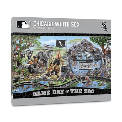 Chicago White Sox IDNA 10.5" x 28" Game Day at the Zoo 500-Piece Puzzle