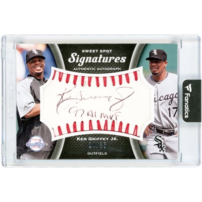 Ken Griffey Jr. Chicago White Sox Autographed 2008 Upper Deck Sweet Spots Signatures Baseball Jersey Match #S-KG #24/35 Card with "97 AL MVP" Inscription