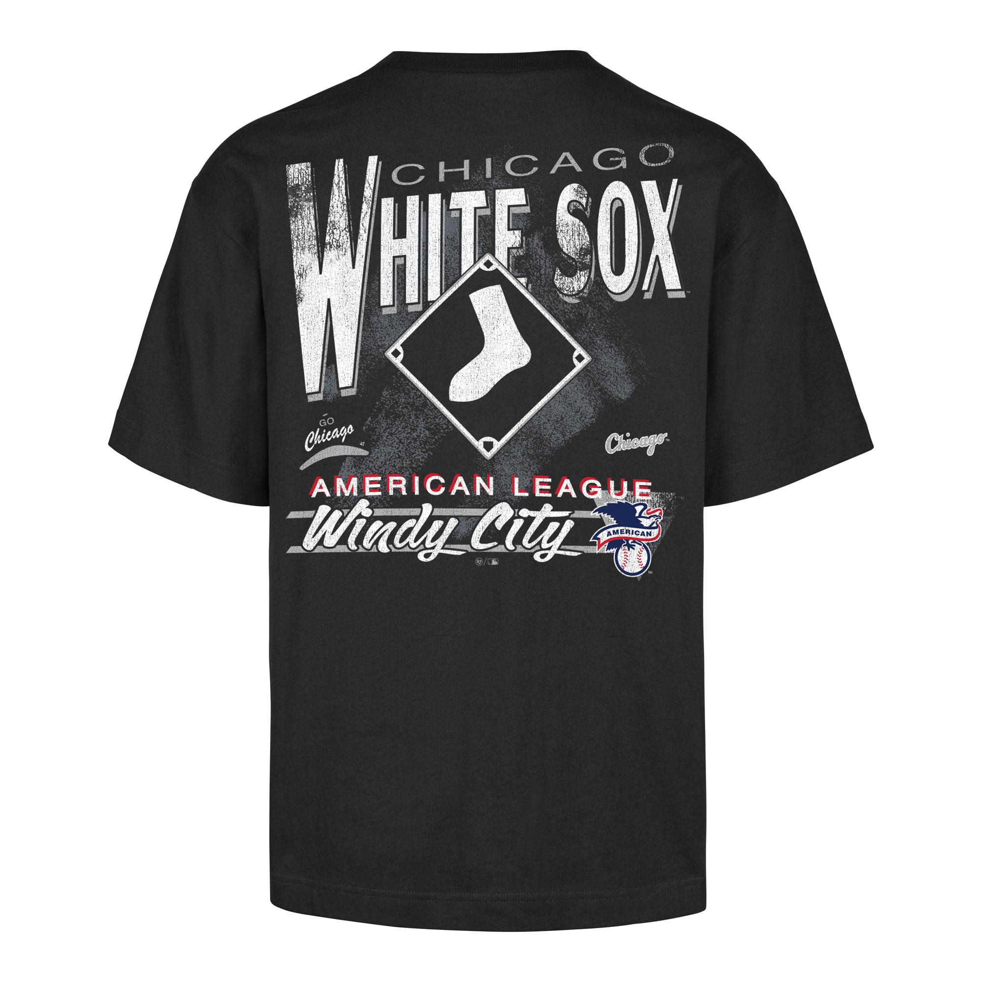 T-shirt homme noir '47 Chicago White Sox Under Bar Foundation