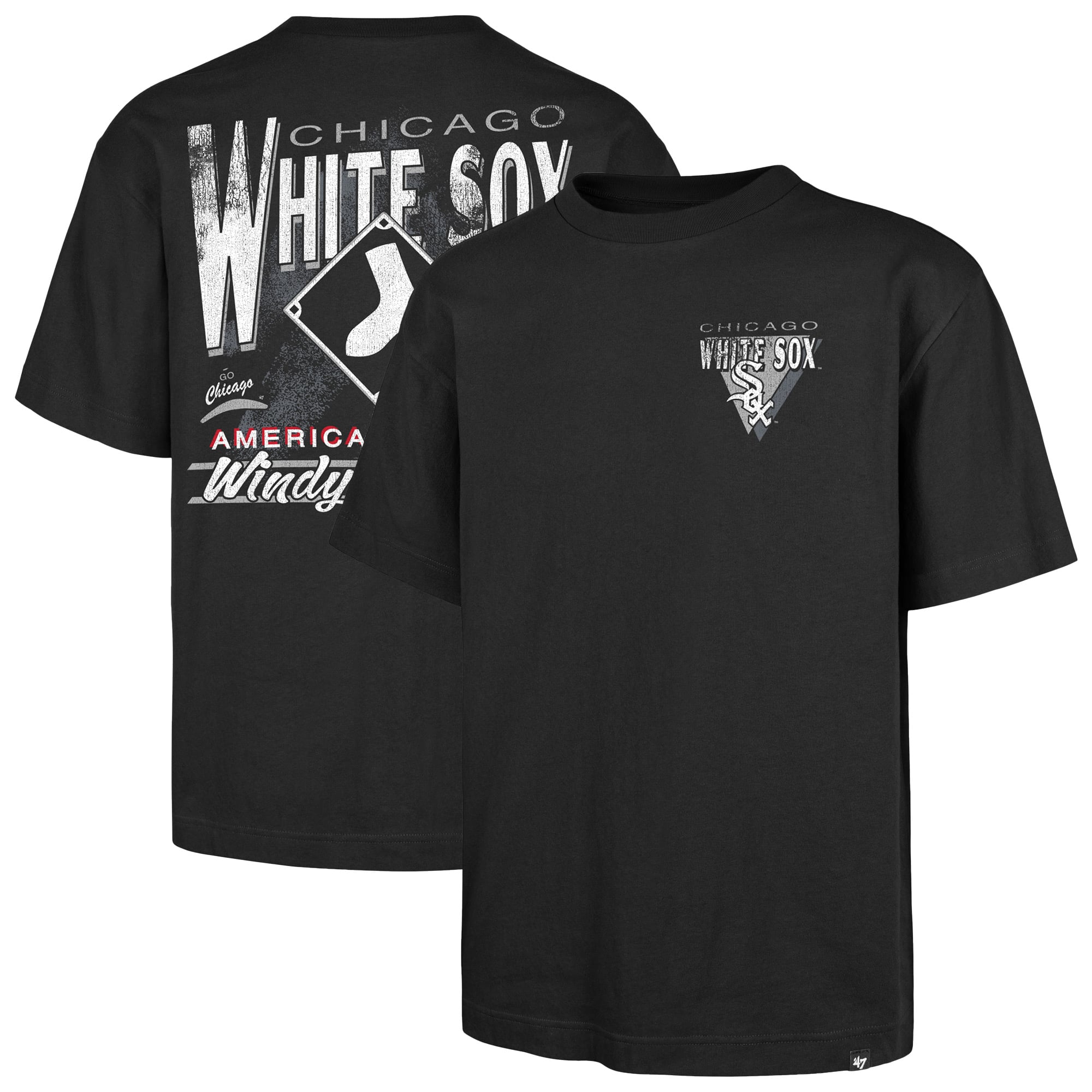 T-shirt homme noir '47 Chicago White Sox Under Bar Foundation