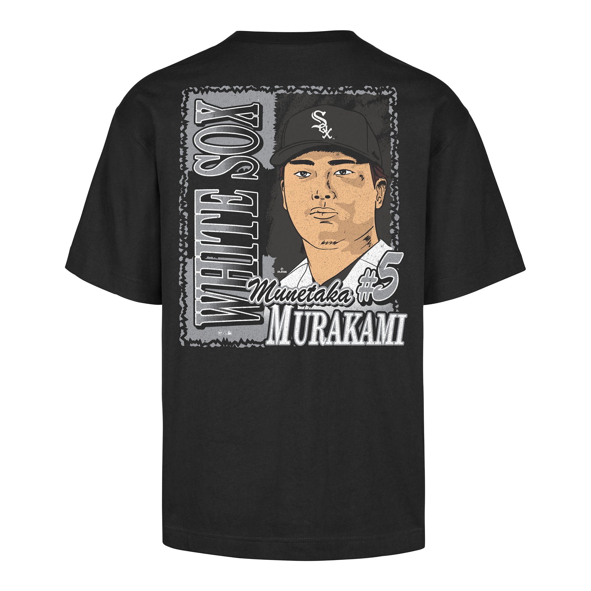 T-shirt homme '47 Munetaka Murakami Black Chicago White Sox Profile Foundation