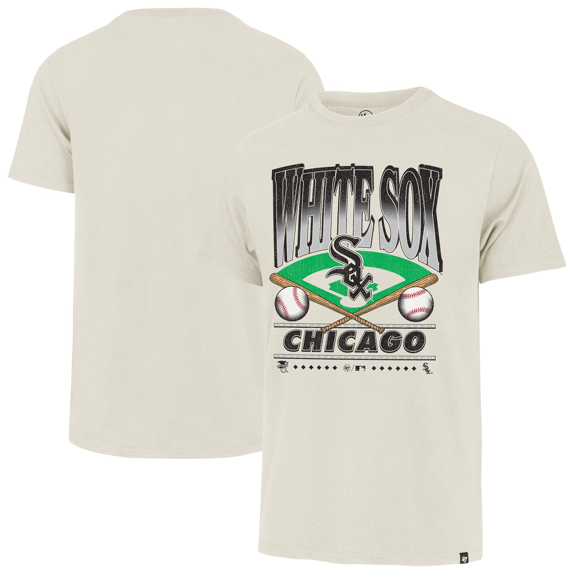 Men's '47  Tan Chicago White Sox Big & Tall Straight Shot T-Shirt
