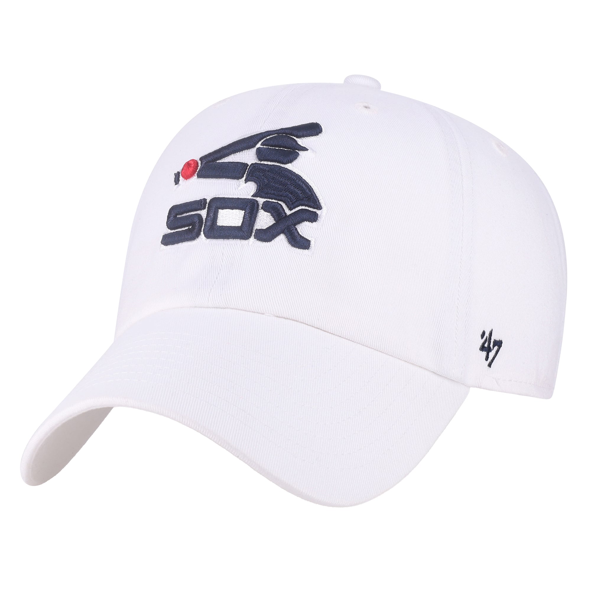 Men's '47 White Chicago White Sox Cooperstown Collection Clean Up Adjustable Hat