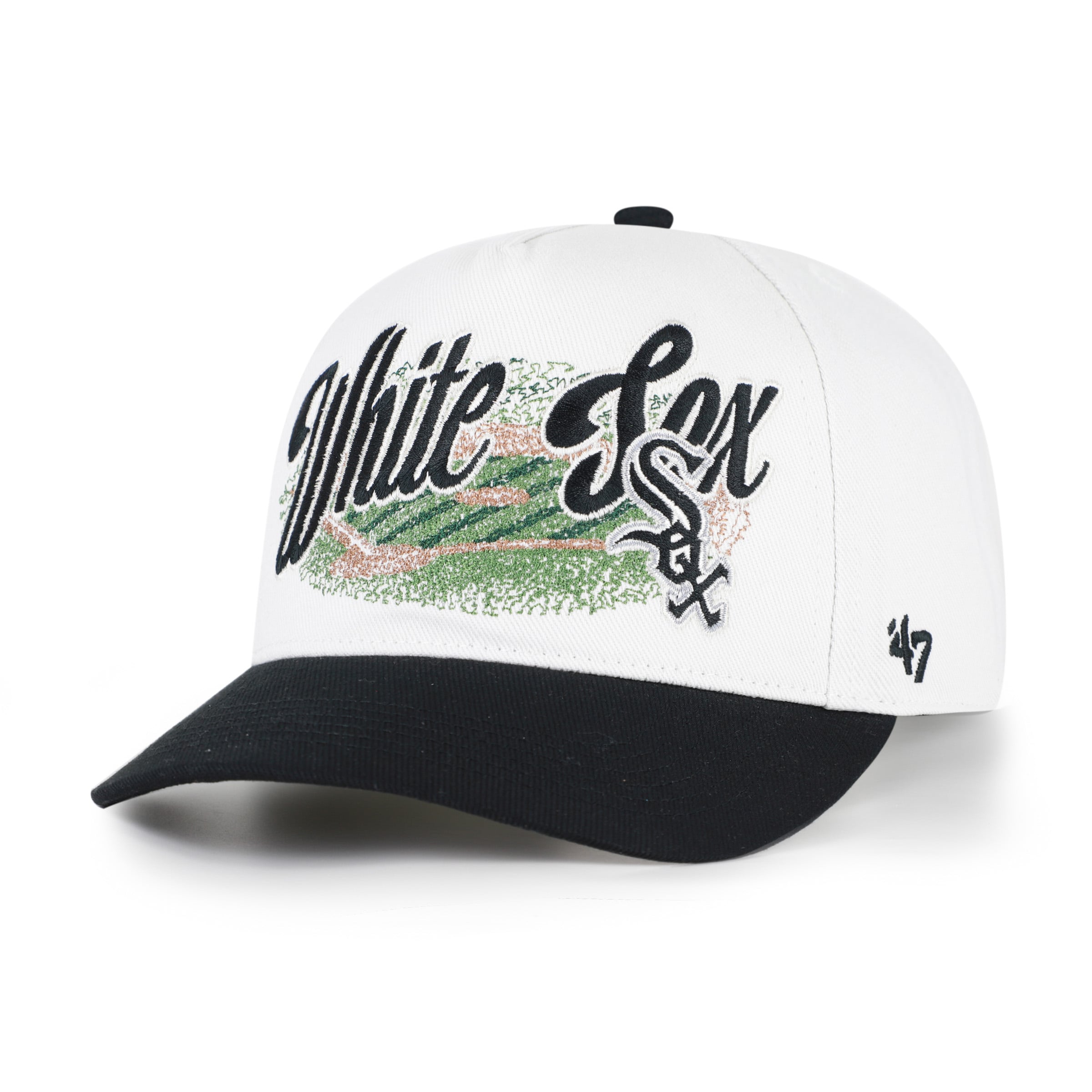 Men's '47 White/Black Chicago White Sox Enfield Hitch Adjustable Hat