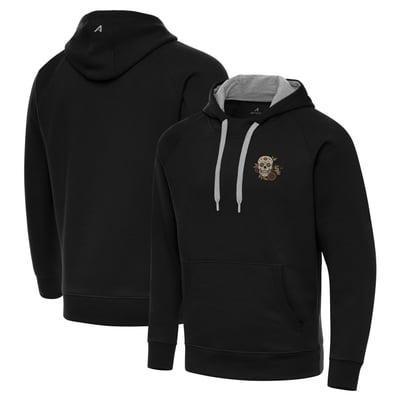 Chicago White Sox Antigua Sugar Skull Victory Hoodie - Black
