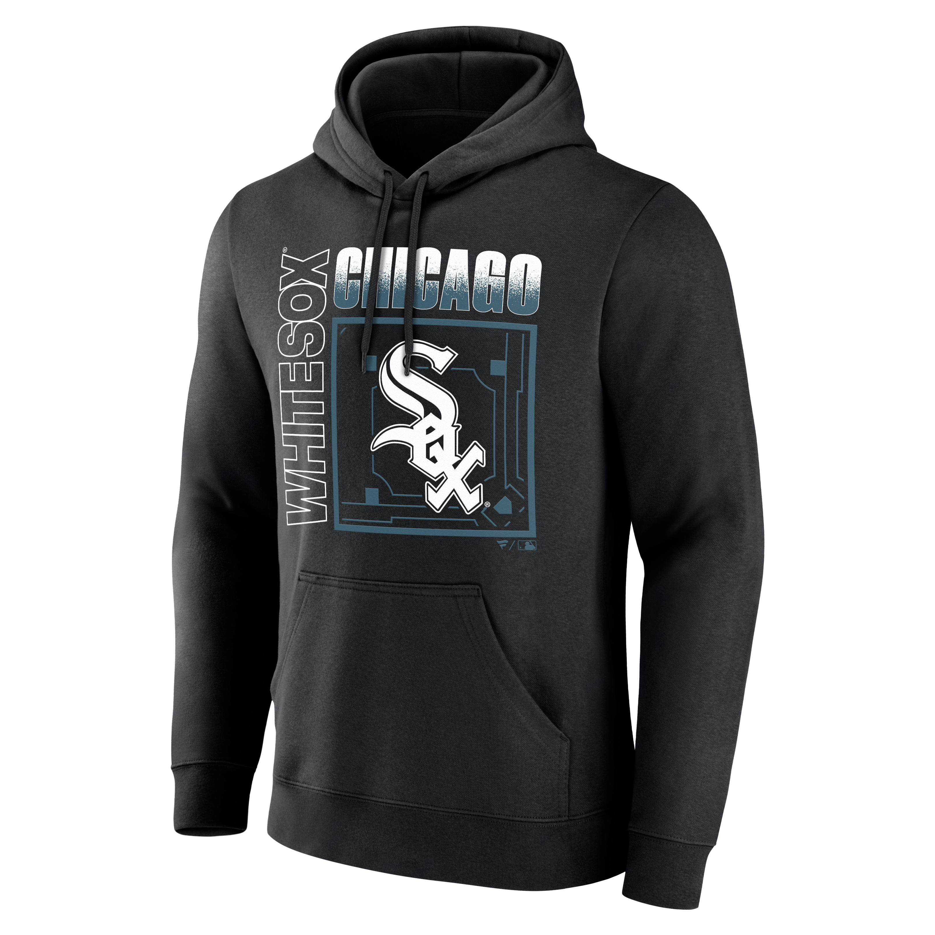 Men's Black Chicago White Sox Home Field Pop Personalized Name & Number Hoodie