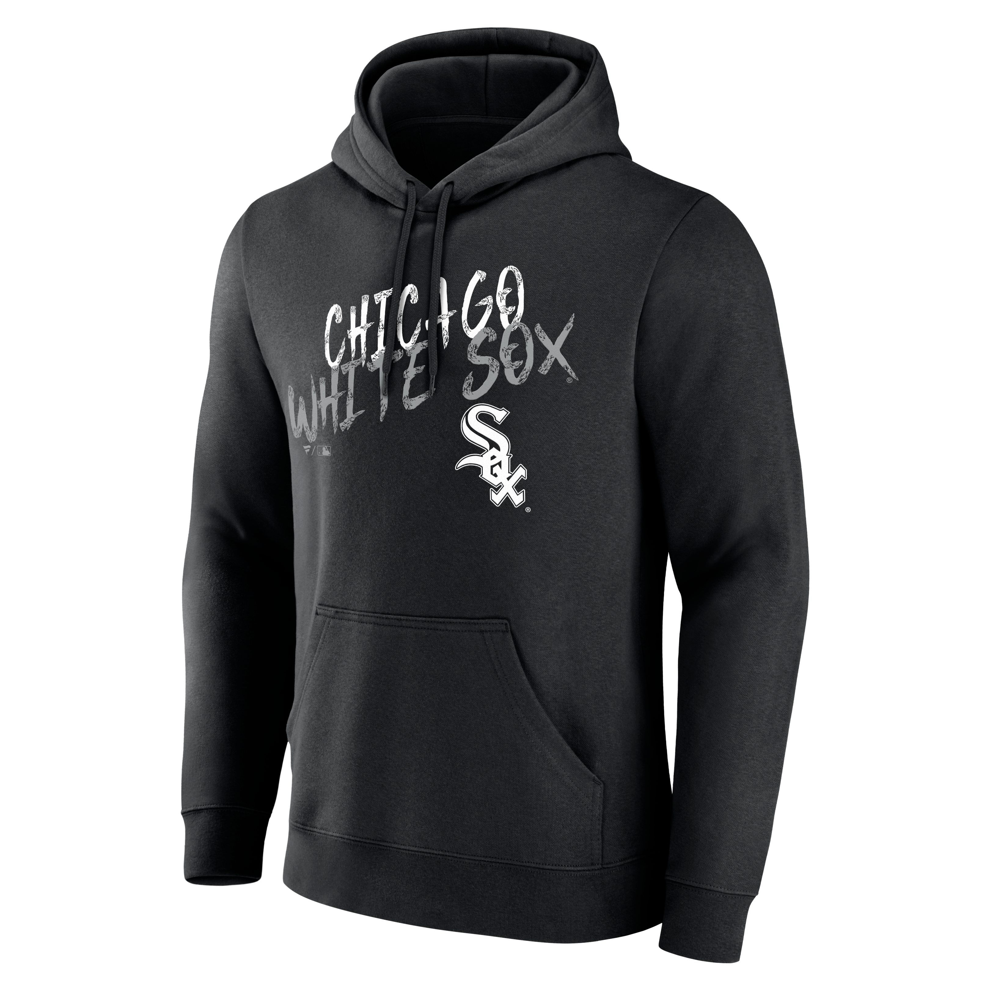 Sweat à capuche noir pour homme Chicago White Sox Hustle personnalisé avec nom et numéro