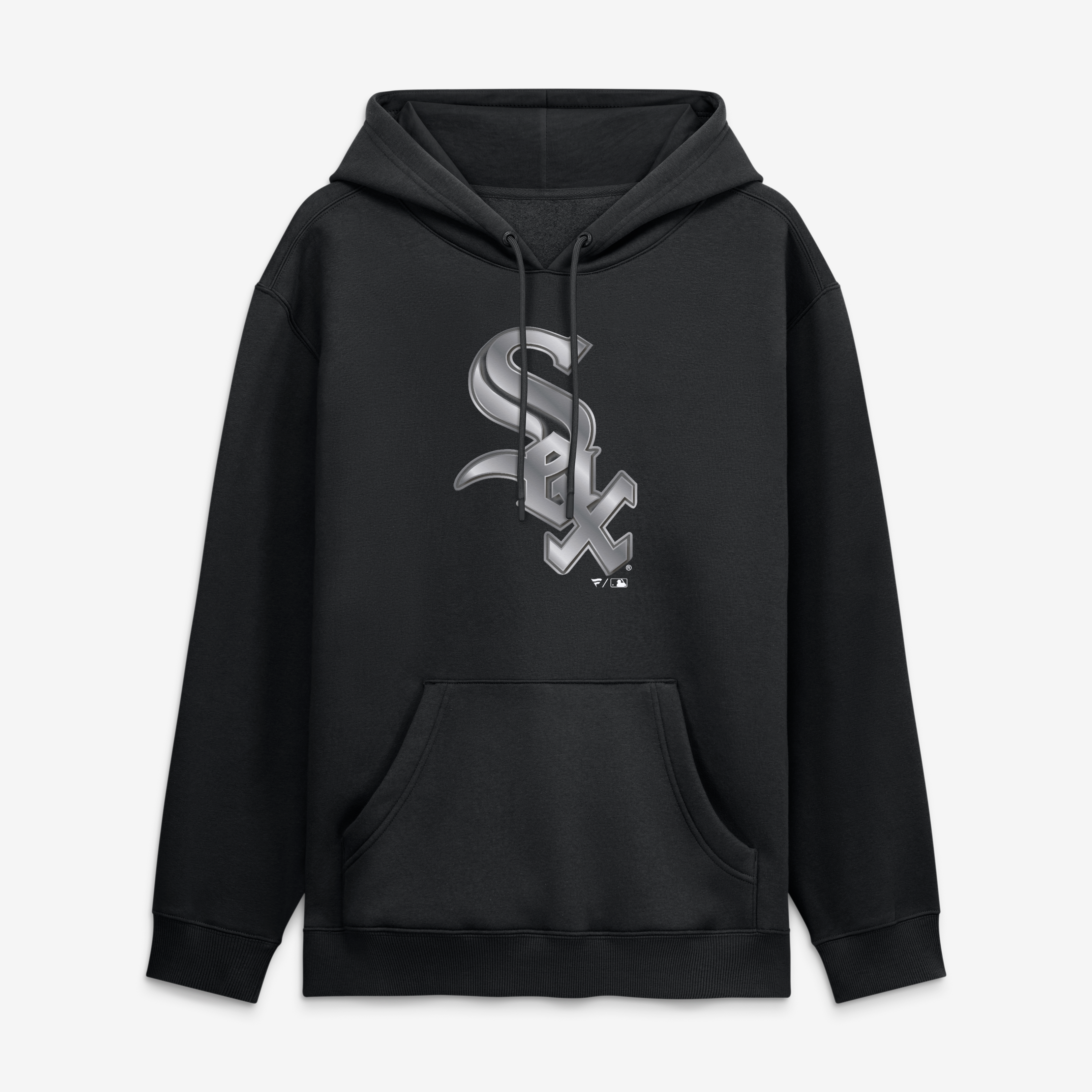 Sweat à capuche noir pour homme avec mascotte métallique des White Sox de Chicago