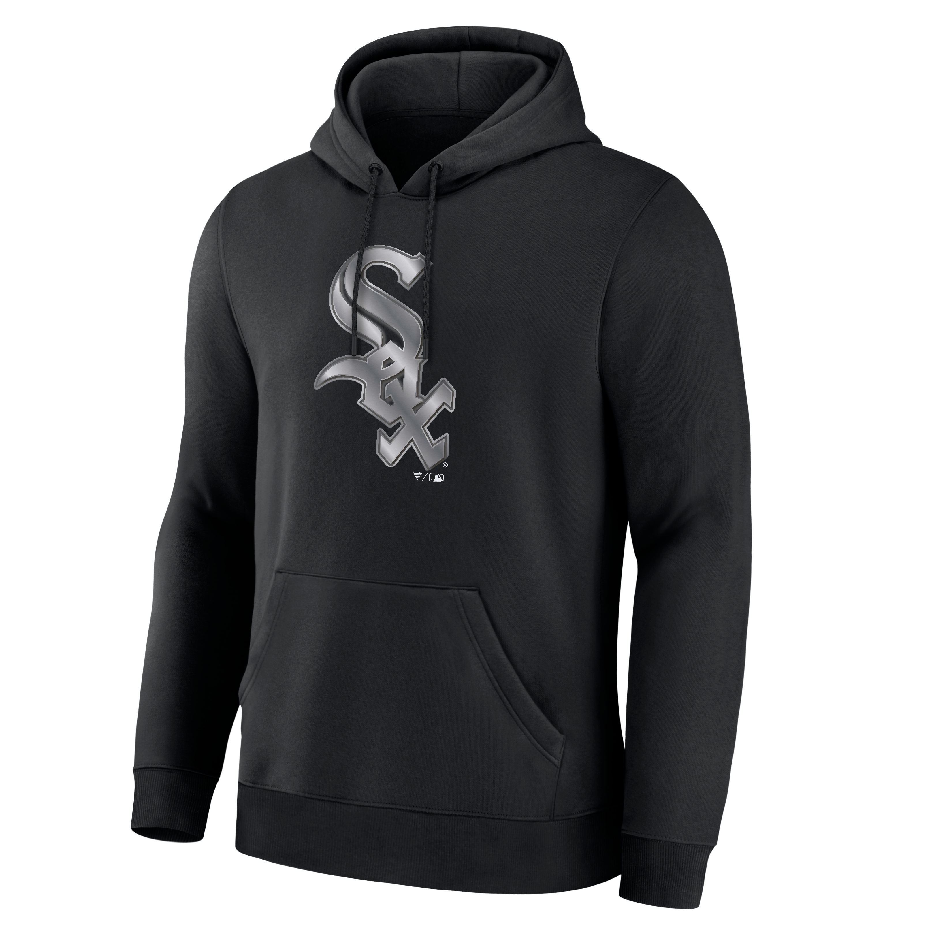 Sweat à capuche noir pour homme avec mascotte métallique des White Sox de Chicago